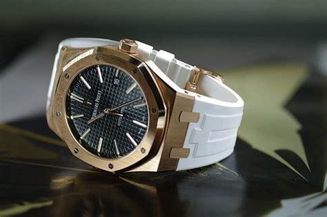 watch band audemars piguet|audemars piguet white rubber strap.